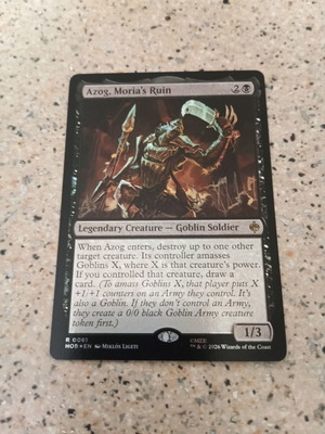 Magic the Gathering Azog, Moria's Ruin фойл карта
