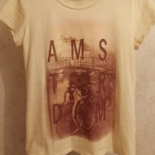 Kenvelo women's yellow cotton T-shirt L like new