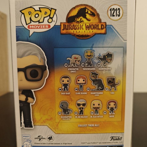 Funko Pop! Movies Jurassic World Dominion Ian Malcolm vinyl figure like new