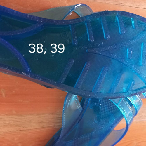 Buffalo women's plastic slippers new, sizes 38 and 39, blue