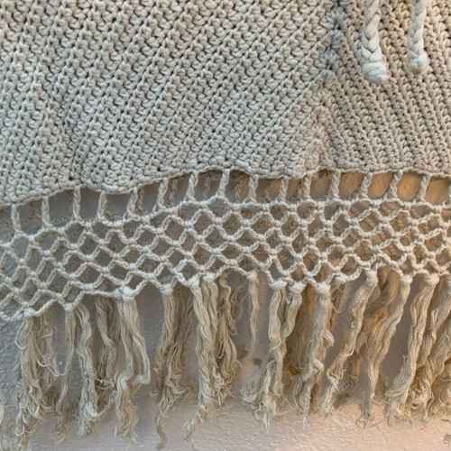 Minkpink knitted skirt Small used, beige color
