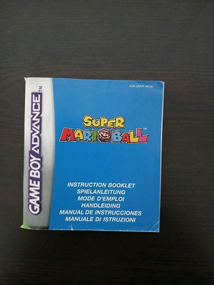 Super Marioball Gameboy Advance manual used