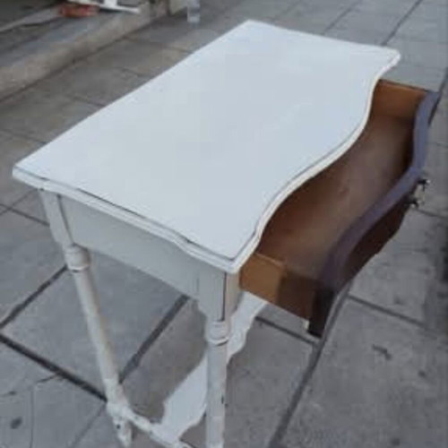 Independent wooden side table like new, dimensions 60x30x80 cm