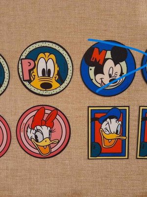 Σήματα Disney θερμοκολλητικά καινούργια, πακέτο 6 τεμαχίων