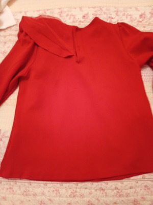 Girls' red blouse size 140 cm like new