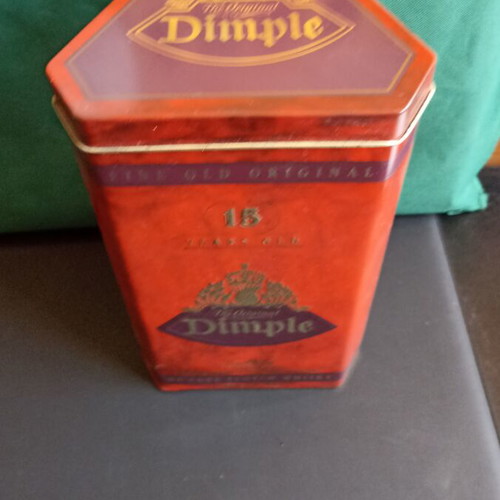 Vintage Dimple Whisky Tin Box 90s, like new