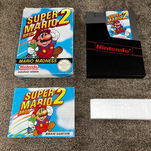 Super Mario Bros 2 Greek Edition used for Nintendo NES