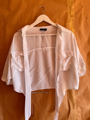 Bershka Shirt New, Size Small, White