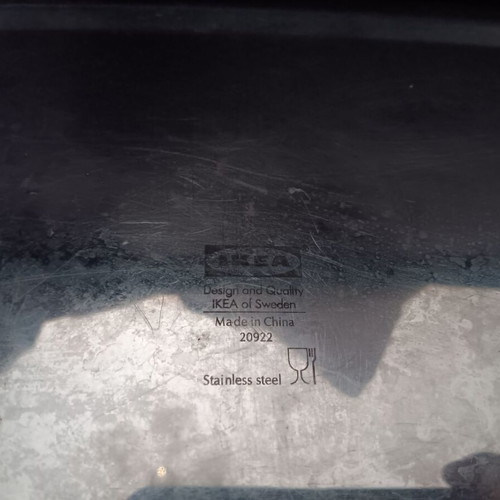 Metal Small Baking Tray used, 34x24 cm