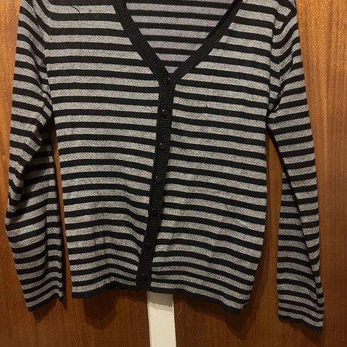Viscose cardigan used, size medium, black and white