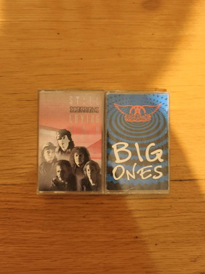 Aerosmith and Scorpions cassette tapes used