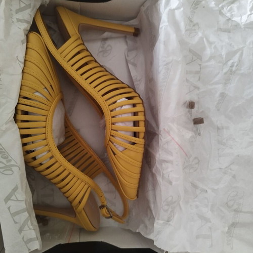 Tata Italia summer heels new, yellow, size 37