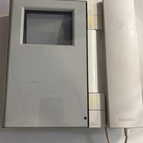 Bitron video door phone used, compatible with analog and digital bases