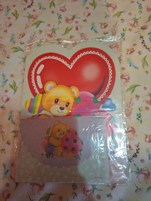 Vintage stationery set from 1990s with 4 envelopes and 6 notepad pages