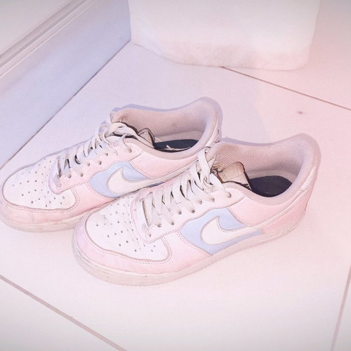 Nike Air Force custom used pink blue white size 40-41