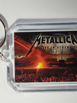 Metallica Live in Athens May 2026 μπρελόκ αναμνηστικό καινούργιο, μαύρο πολύχρωμο