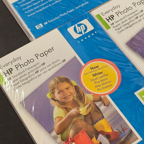 HP photo paper 10x15 new, pack of 5