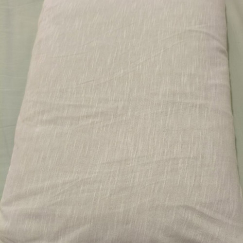 Handmade rectangular decorative pillow new, natural white 35x45 cm