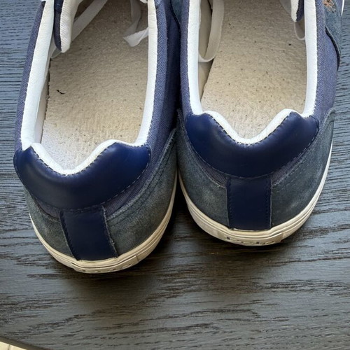 Polo Ralph Lauren Hanford sneakers size 46, used, blue cotton and leather