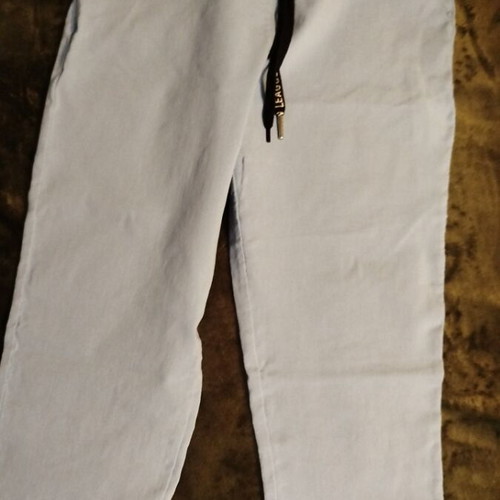 Women's pants with elastic waistband like new, light blue, size S