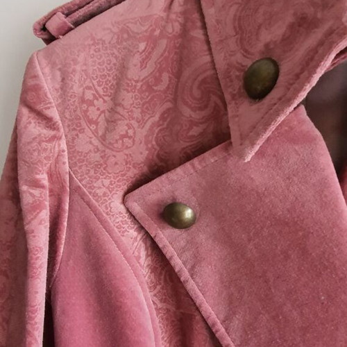 Agnes Toma velvet coat new, pink, size S