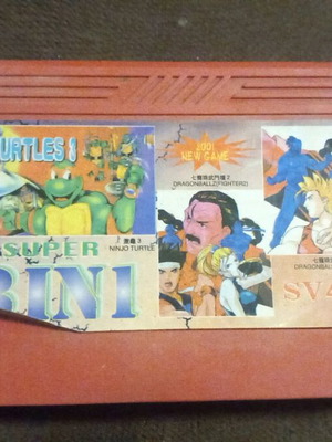 Turtles game used for Nintendo 8-bit cartridge