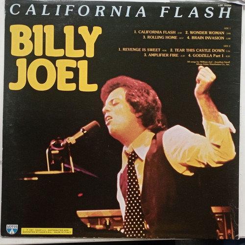 Billy Joel vinyl used California Flash