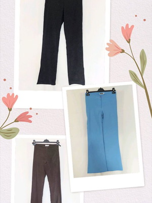 Γυναικεία vintage παντελόνια σαν καινούργια, σετ 3 τεμαχίων, XS-S