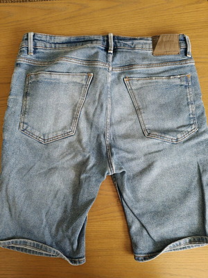Mango Man men's denim shorts used, light blue