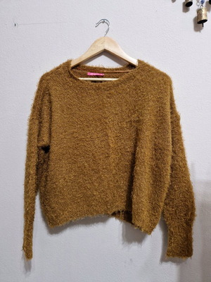 Caramel Sweter Pink Woman like new, brown, size M