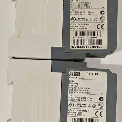 ABB CT-TGS Double Rail Timer used, asymmetrical