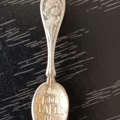Antique German Art Nouveau Spoon Pendant (c. 1900)