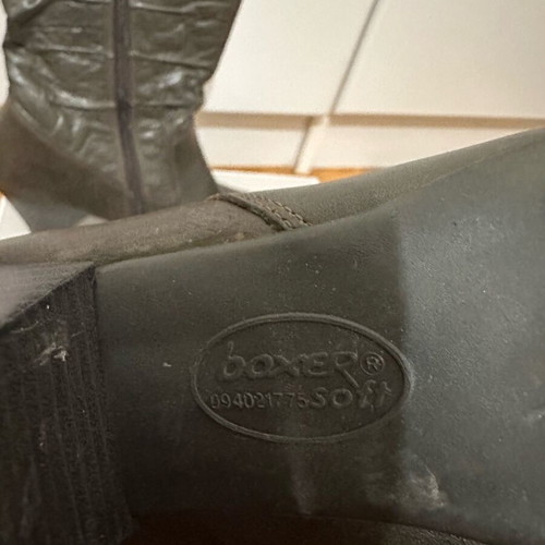 Boxer brown leather cowboy boots used, size 37