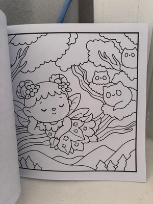 Forest Fairy Cute and Cozy Coloring Book
