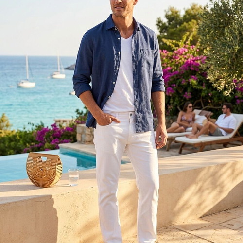 3Guys white denim five-pocket pants new, cotton size 29 Small