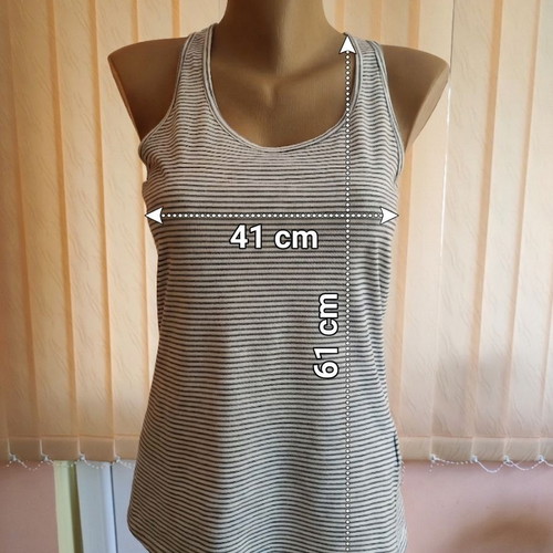 Maison Scotch Blue and White Striped Ribbed Tank Top XS like new