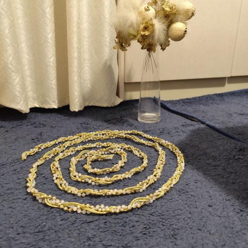 Garland with decorative flowers like new