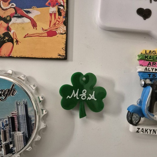 Panathinaikos Clover Magnet made to order with name or initials
