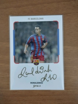 Ronaldinho signature card like new