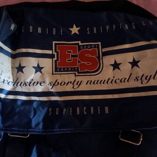 Vintage ES Sport shoulder bag like new, nautical retro style