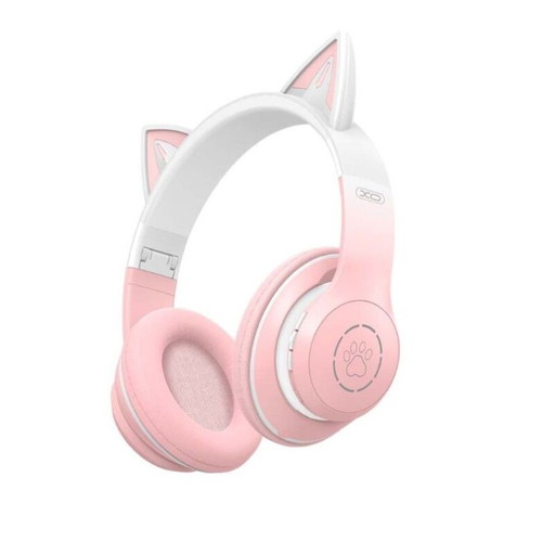 XO BE38 Colorful Cat Ear Bluetooth Headphones Pink new
