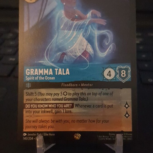 Gramma Tala Spirit of the Ocean card like new, non foil legendary
