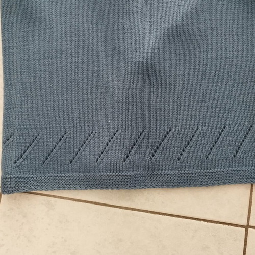 Knitted wool cardigan new, blue, size M