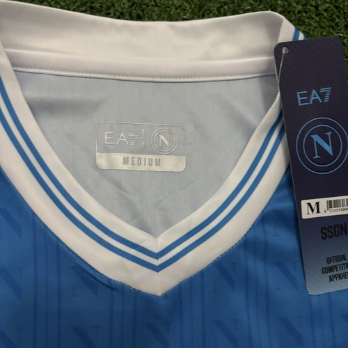 Napoli 25/26 jersey, blue with white details, size M, official replica