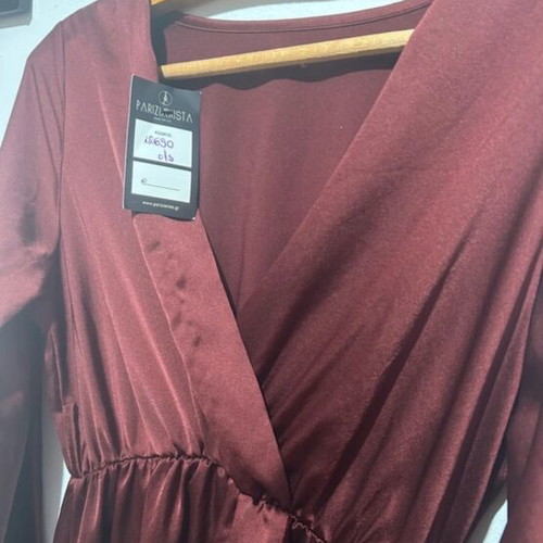 Women's dress new with detachable belt, size S, red