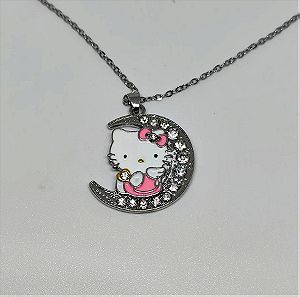 Συλλεκτικο Ατσαλινο Μενταγιον Με Ζιρκονια Sanrio - Hello Kitty