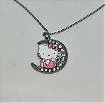 Συλλεκτικο Ατσαλινο Μενταγιον Με Ζιρκονια Sanrio - Hello Kitty