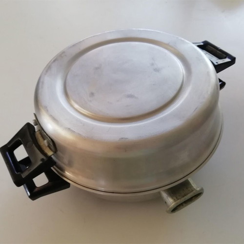 Small electric grill used, aluminum, tabletop
