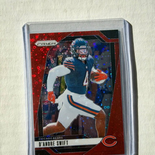 2024 Panini Prizm #47 D'Andre Swift Red Disco Prizm Chicago Bears card new