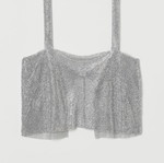 Metallic top used, size small